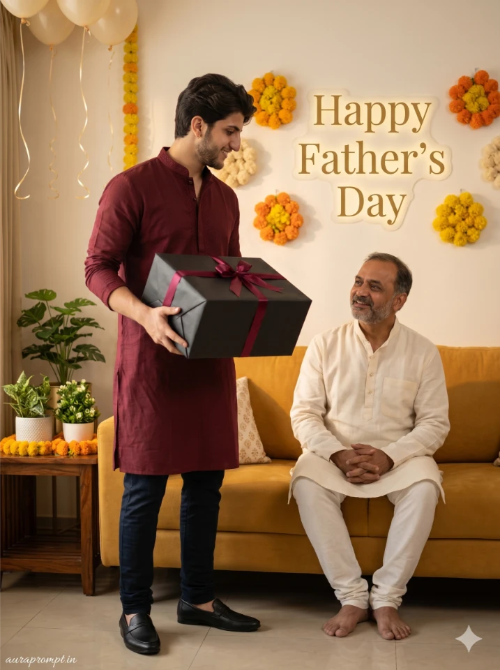 Father and Son Gemini Prompt - Gemini AI Photo Prompt
